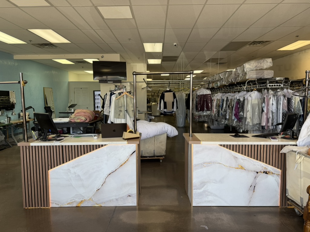 ClosetMonkey Cleaners marble counter